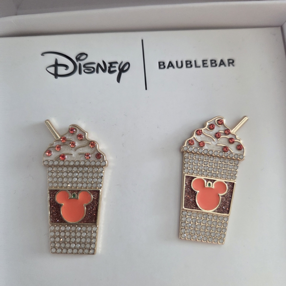 Disney BaubleBar Pumpkin Mickey Earrings